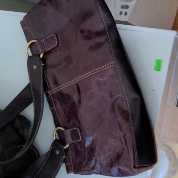 Purple leather purse - Picture 6 of 6